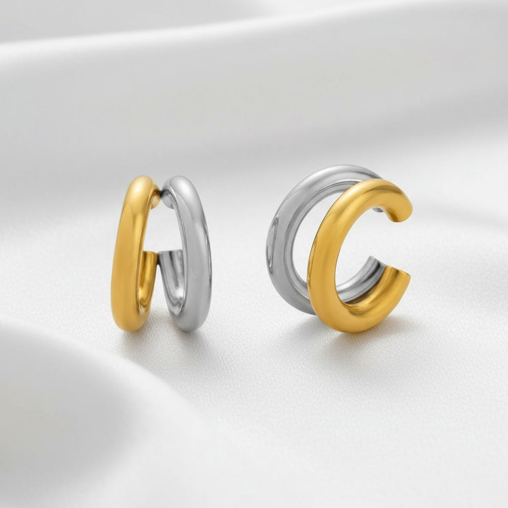 Mixed colour earcuff