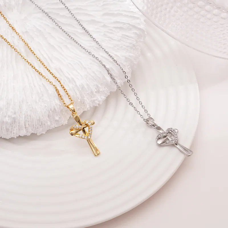 Love Cross Necklace