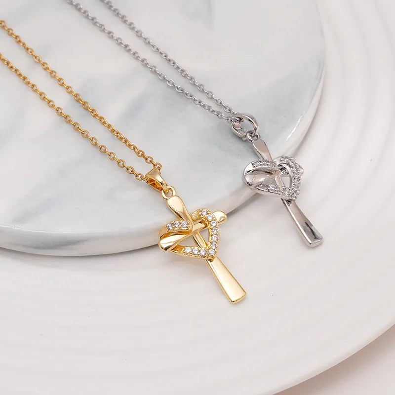 Love Cross Necklace
