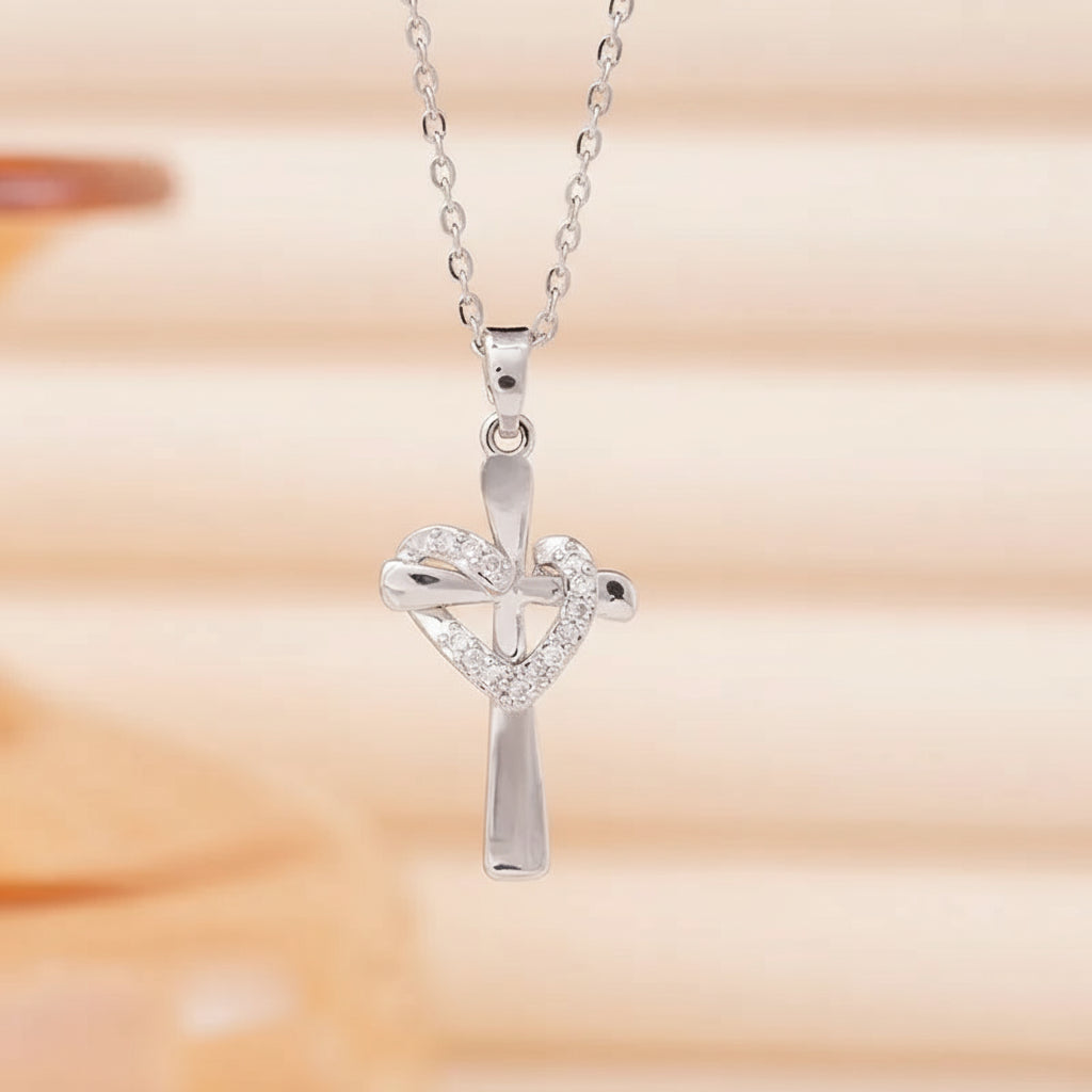Love Cross Necklace